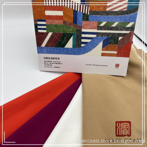 Colorful Polyester Spandex Scuba Crepe Cloth